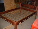 Loosely rope the bed