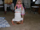 Ali giving Micha a helping hand