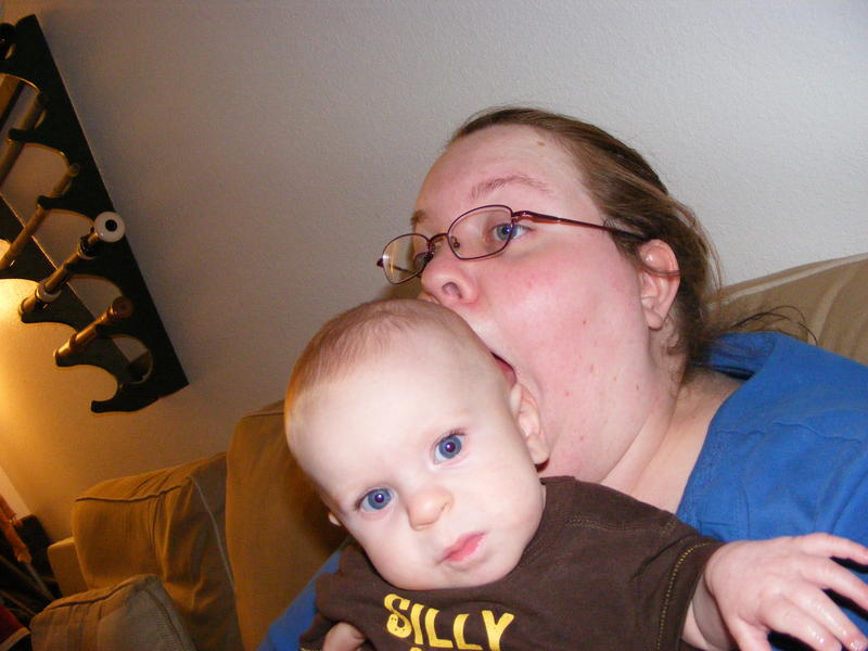 Mommy eats baby head