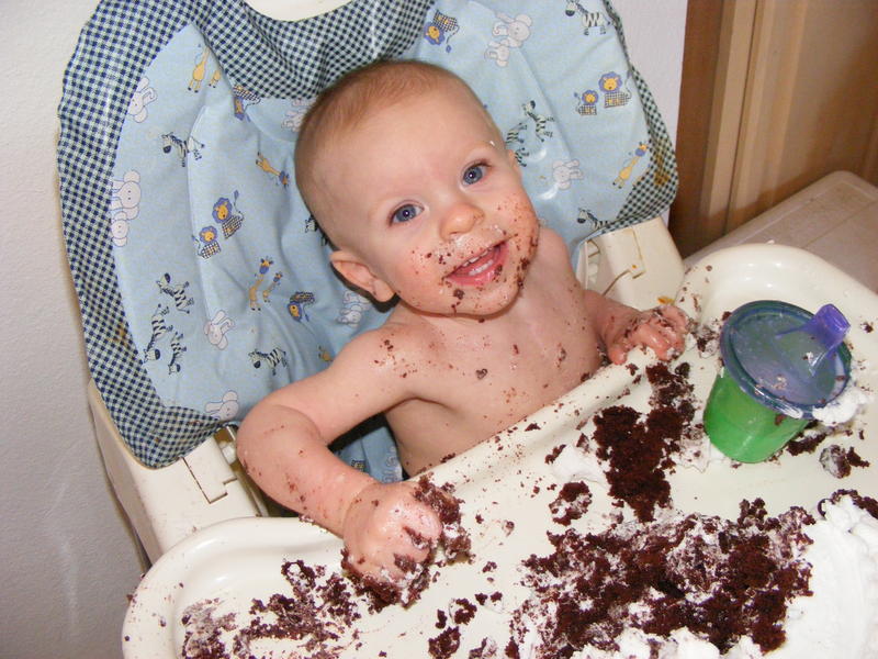 Chocolate cake and milk!