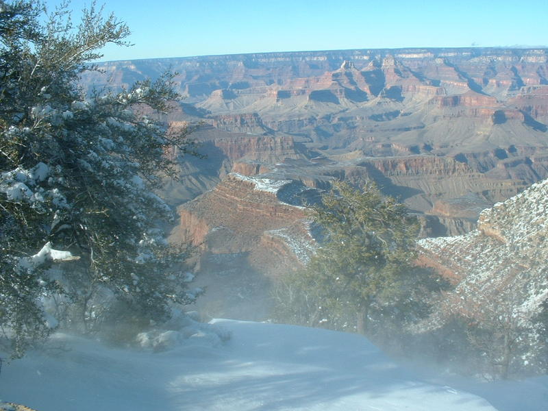 The wind was kicking up a lot of snow.